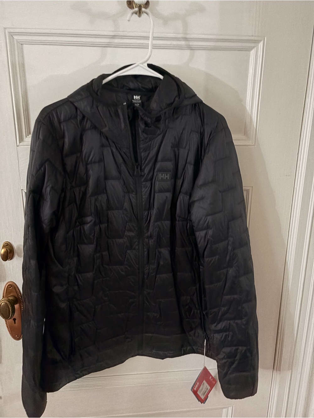 Helly Hansen Black Quilted Hooded Puffer Jacket